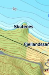 Br.nr. 6 Fjelland, Kvinnherad. Kilde: Norgeskart.no