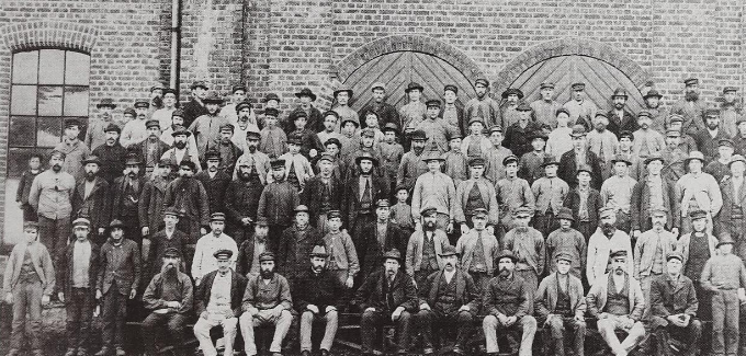 Arbeidsstokken ved trelastbedriften i 1880-årene*